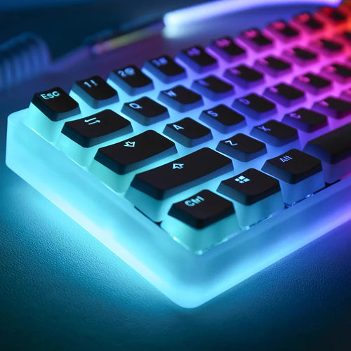 129 Keycaps Profile PBT Double Shot Keycap for Mx Switch Mechanical Keyboard ISO Layout RGB Backlit Key Caps