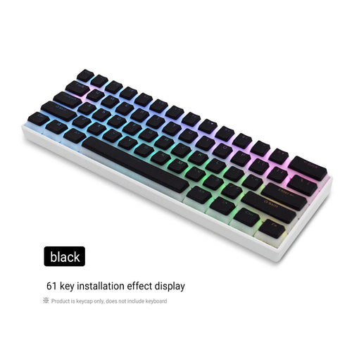 129 Keycaps Profile PBT Double Shot Keycap for Mx Switch Mechanical Keyboard ISO Layout RGB Backlit Key Caps