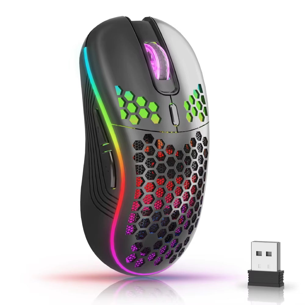 2.4G Wireless Mouse with RGB Backlit,  DPI Type C Rechargeable 